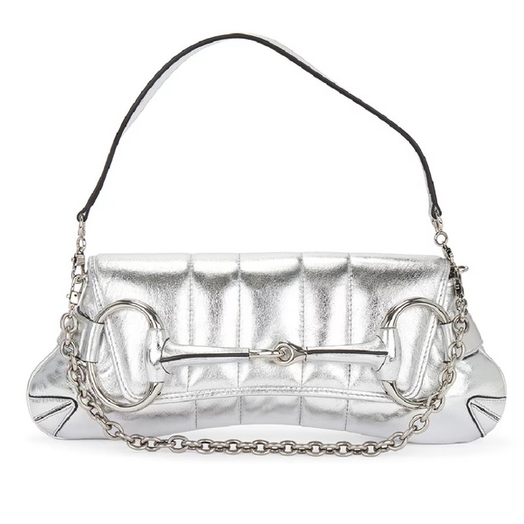 Gucci Horsebit Clutch in Silver - Picture 1 of 9